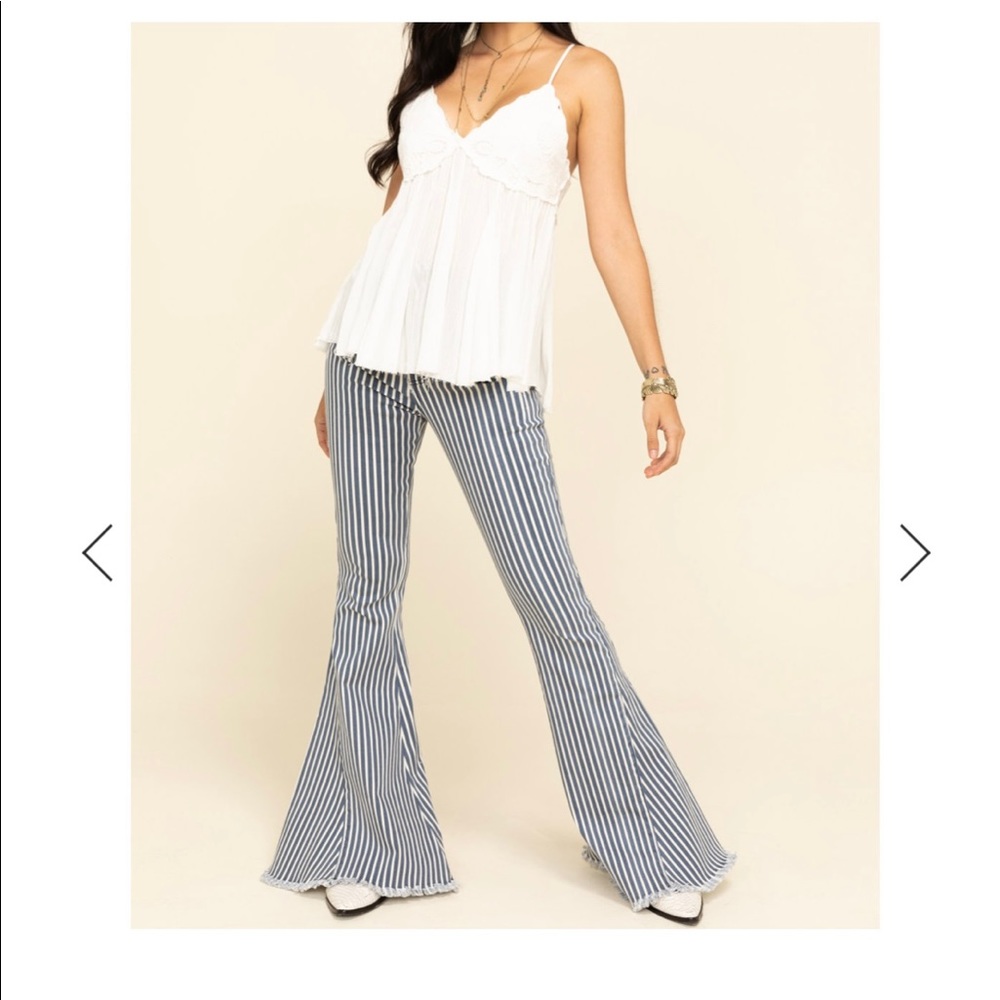 Show Me Your Mumu Pin Stripe Berkeley Bells